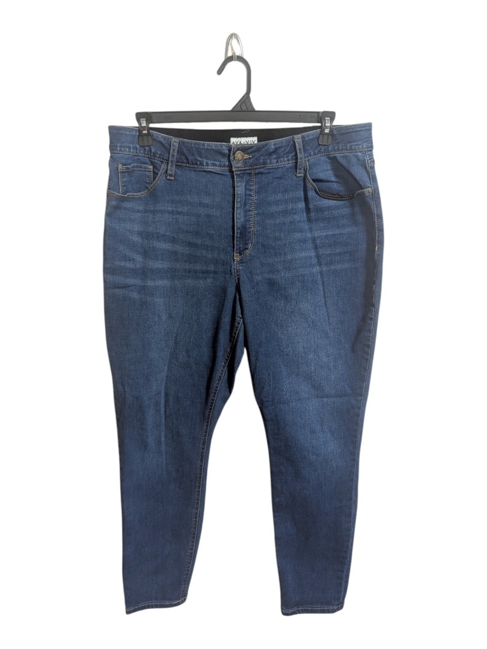 Ava & Viv Denim Jeans Sz 18W Dark Wash Stretchy W-569